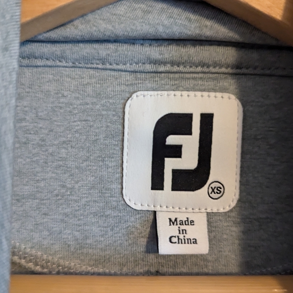 Footjoy Womens Pullover Gray Golf Mock Neck Long Sleeve Size XS Logo - Picture 3 of 5